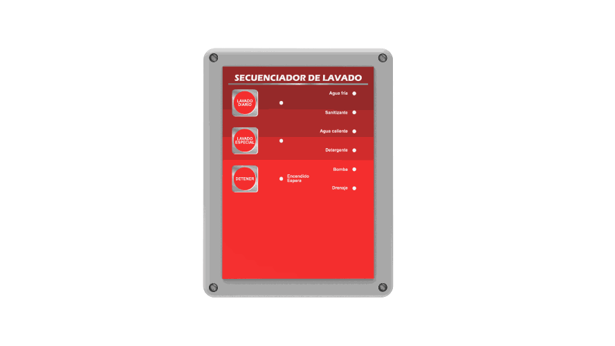 Controlador programable secuencia de lavado de tanques